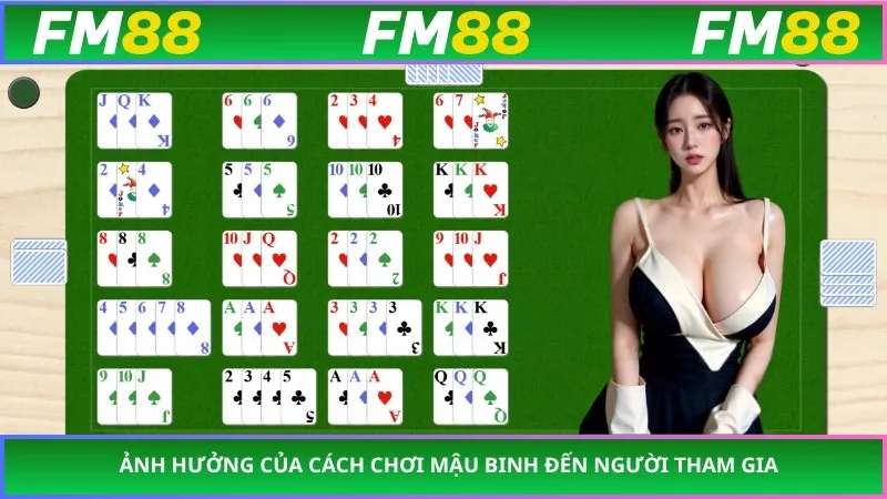 Ảnh hưởng của cách chơi mậu binh đến người tham gia