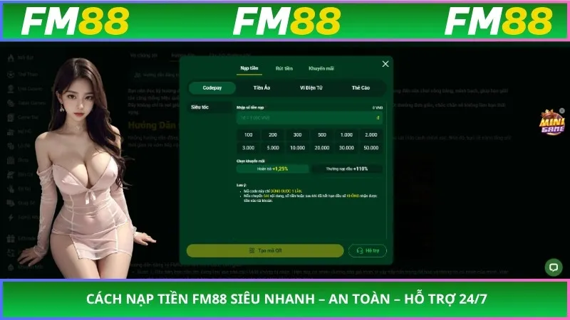 Cách Nạp Tiền FM88 Siêu Nhanh – An Toàn – Hỗ Trợ 24/7