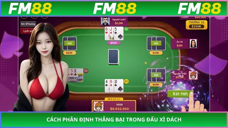 Cách phân định thắng bại trong đấu xì dách