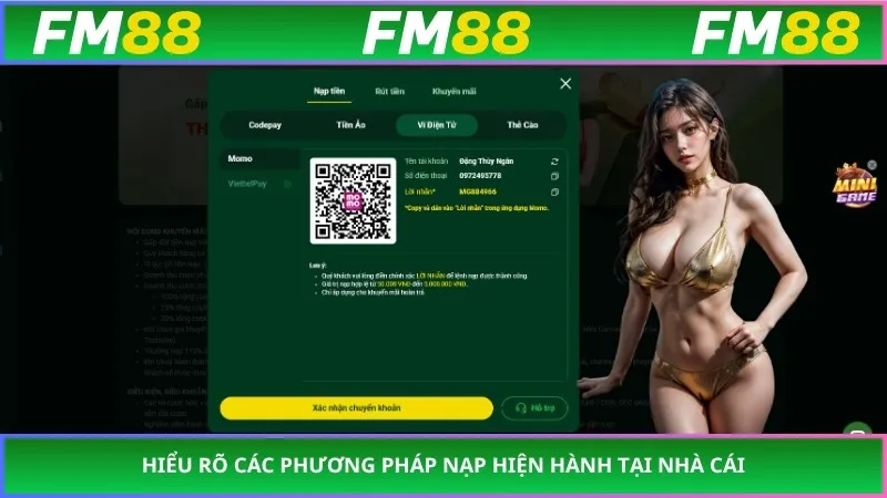 Hiểu rõ các phương pháp nạp hiện hành tại nhà cái