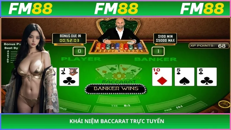 Khái niệm baccarat trực tuyến