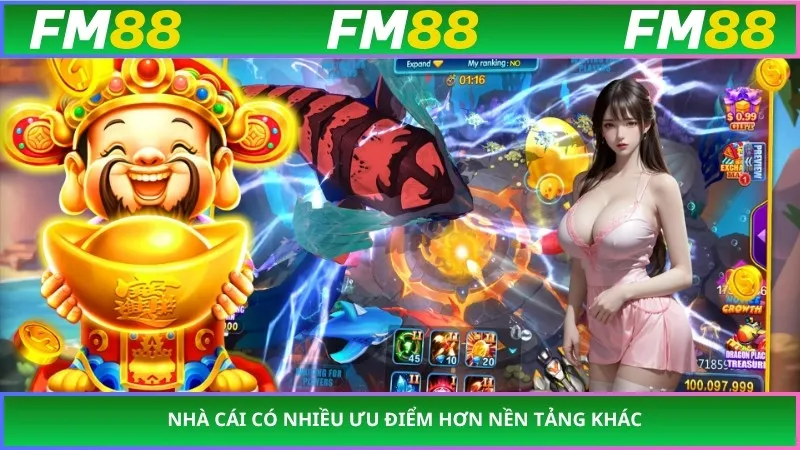 Nhà cái có nhiều ưu điểm hơn nền tảng khác